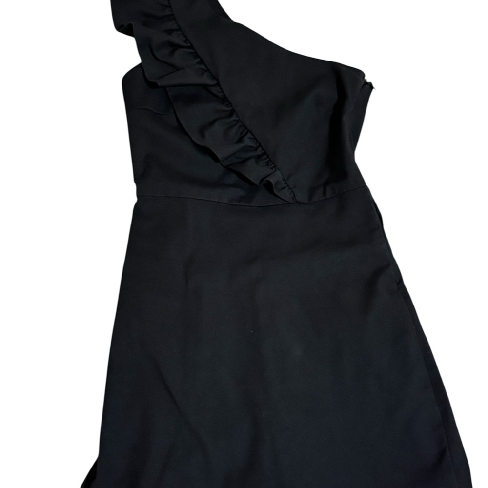 Zara Elegant One-Shoulder Black Dress size XS